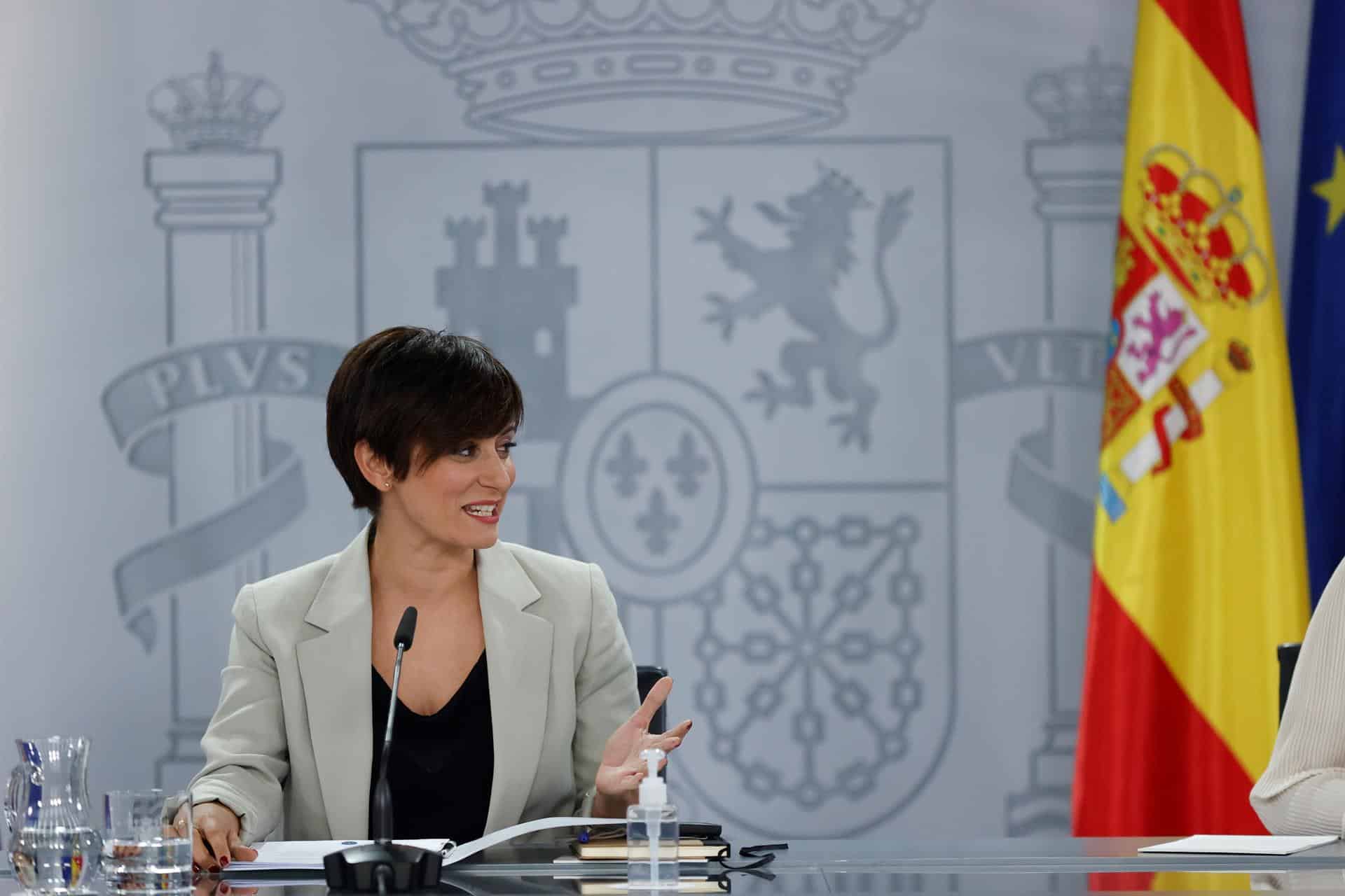 La portavoz del Gobierno, Isabel Rodríguez, tras el consejo de ministros.