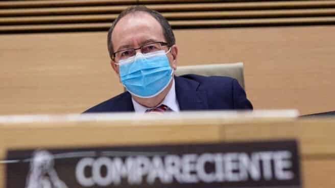 El presidente del Consejo de Transparencia y Buen Gobierno, José Luis Rodríguez Álvarez, en el Congreso.