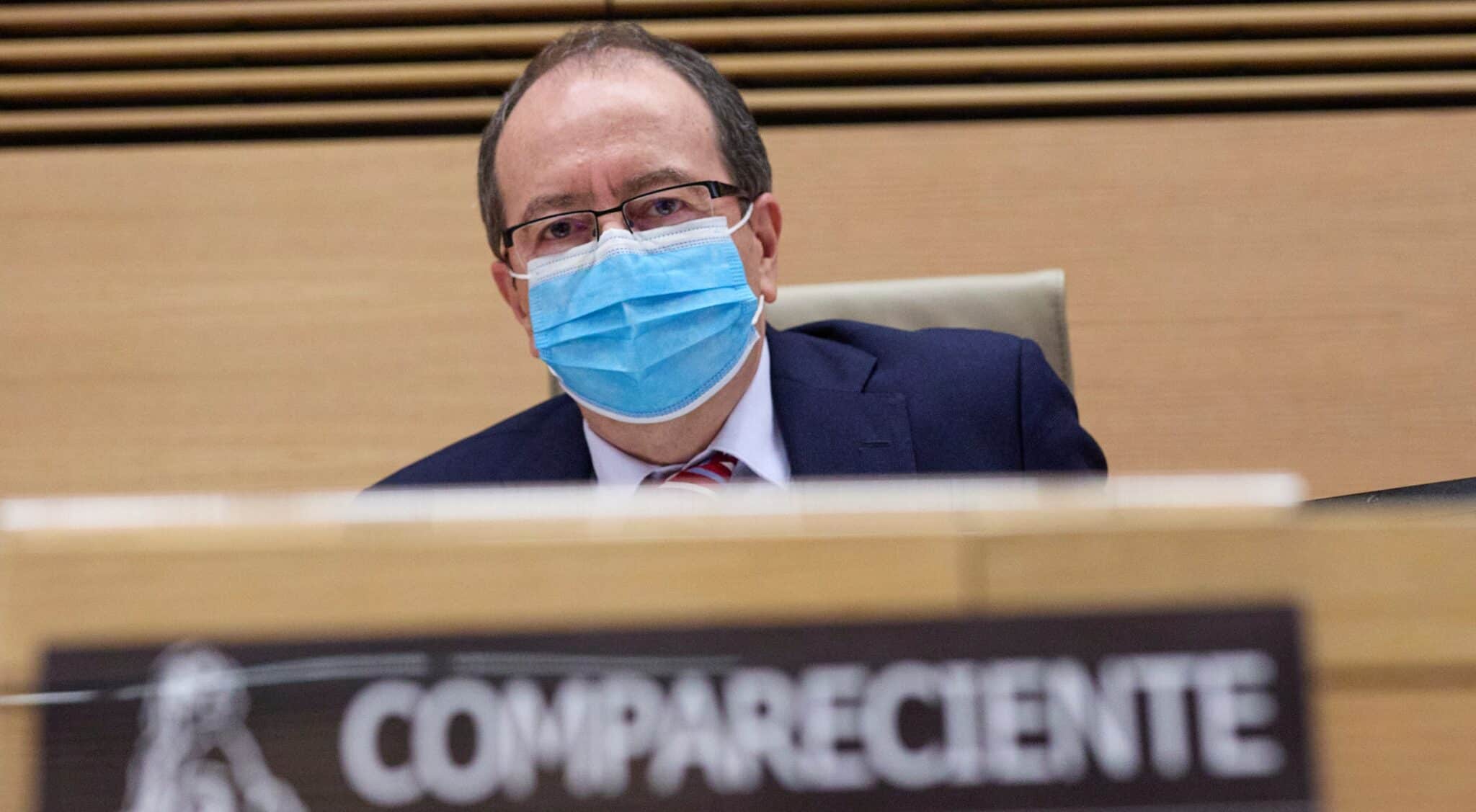 El presidente del Consejo de Transparencia y Buen Gobierno, José Luis Rodríguez Álvarez, en el Congreso.