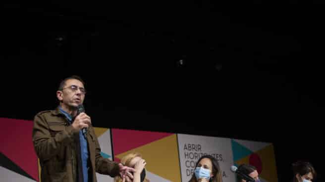 Juan Carlos Monedero, en la universidad de otoño de Podemos.