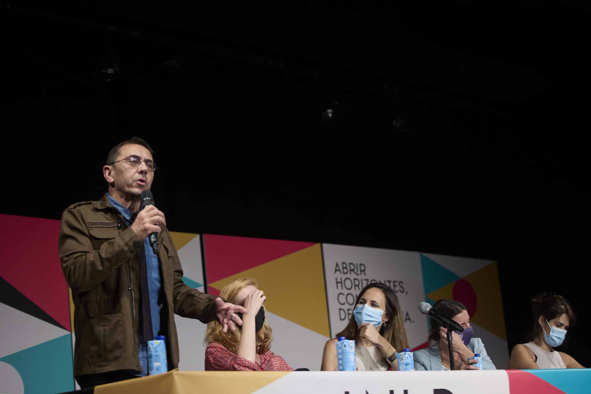 Juan Carlos Monedero, en la universidad de otoño de Podemos.