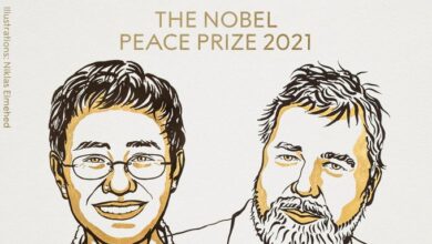 Los periodistas Maria Ressa y  Dimitri Muratov, premios Nobel de la Paz