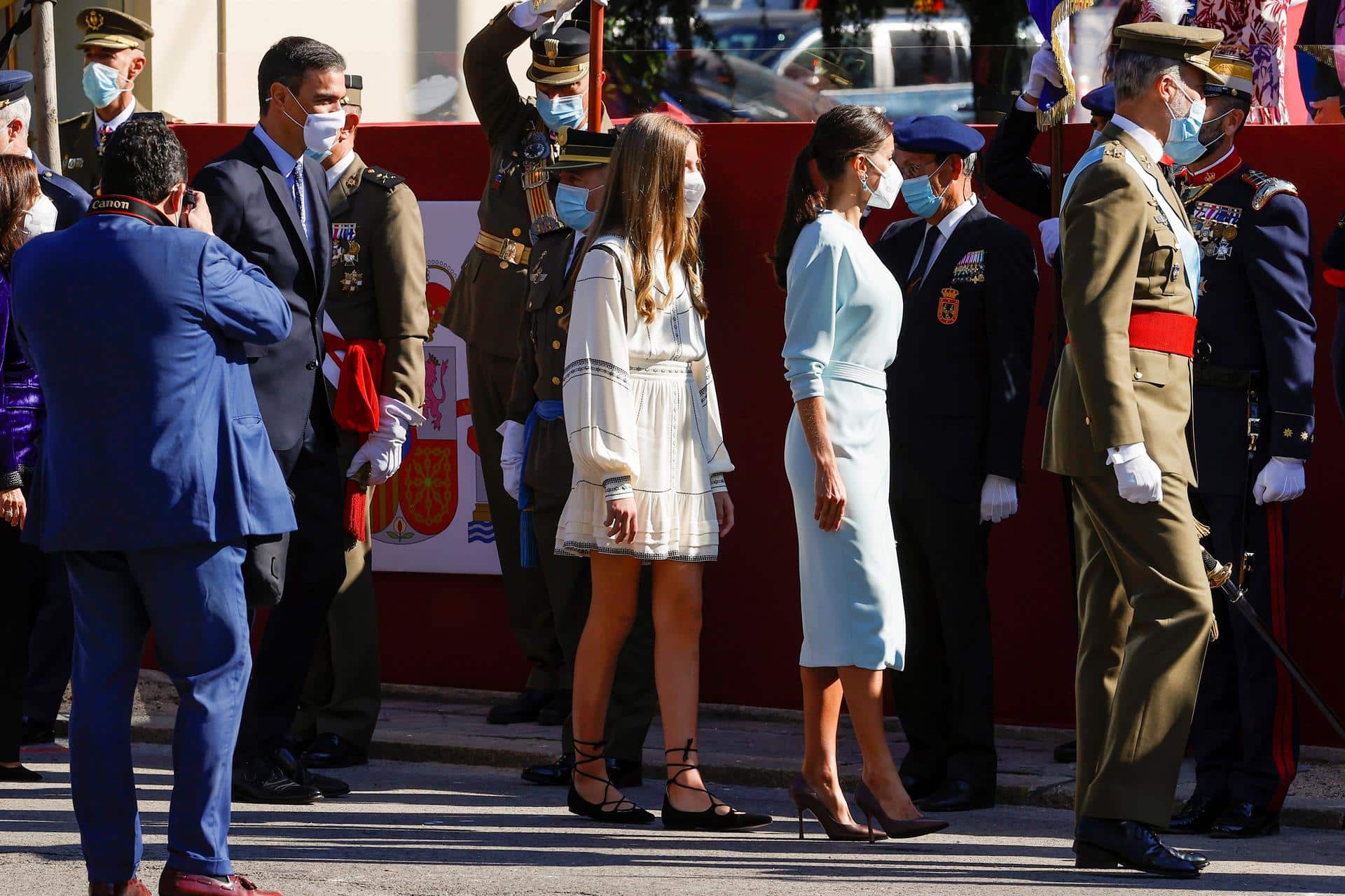 Pedro Sánchez, en el desfile del 12 de octubre.