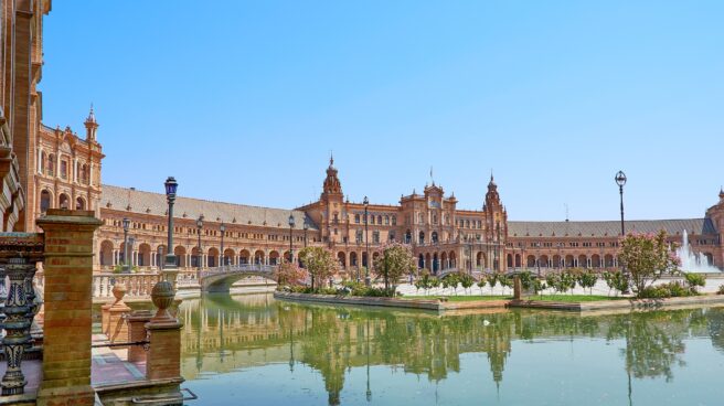 De la Torre Eiffel a la Plaza de España: los monumentos que llegaron a las Exposiciones Monumentales para quedarse Plaza de España, Sevilla