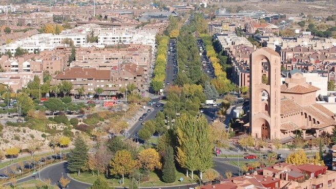 Vista aérea del municipio de Pozuelo de Alarcón.