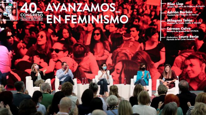 Mesa sobre feminismo en el 40 Congreso del PSOE.