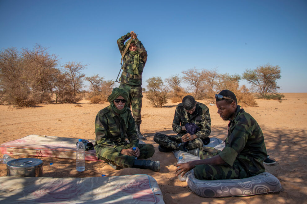 Soldados del Polisario en el frente contra Marruecos
