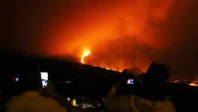 La lava del volcán destruye las edificaciones que quedaban en Todoque