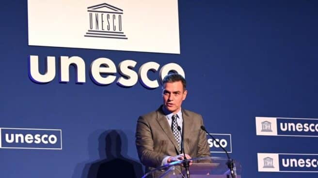 El presidente del Gobierno, Pedro Sánchez, ha participado hoy en el Foro por el 75º Aniversario de UNESCO, dentro del marco de la 41ª Sesión de la Conferencia General de la UNESCO en París.