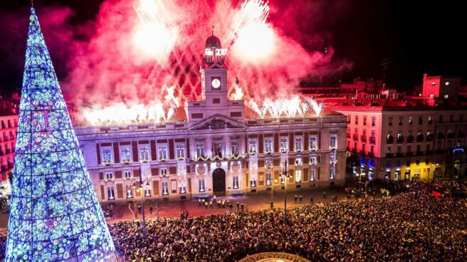 Puerta del Sol en Nochevieja (Madrid)