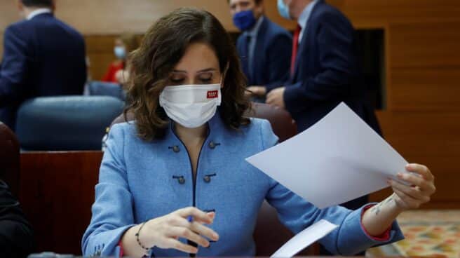 Isabel Díaz Ayuso durante el Pleno de la Asamblea de Madrid. Isabel Díaz Ayuso durante el Pleno de la Asamblea de Madrid.