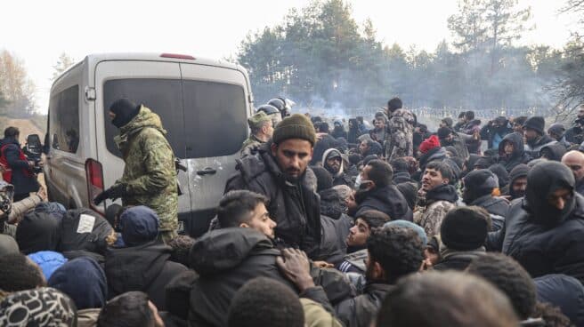 Situación en la frontera entre Bielorrusia y Polonia