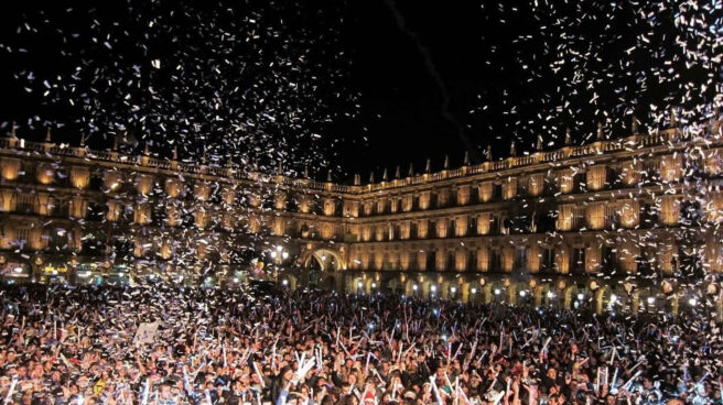 Fin de Año en la Plaza Mayor de Salamanca