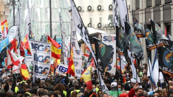 Agentes de todos los cuerpos salen a la calle contra la nueva ley mordaza