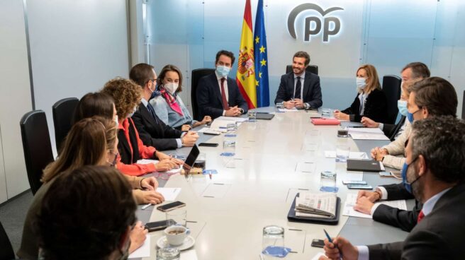 Pablo Casado preside el Comité de Dirección del PP.