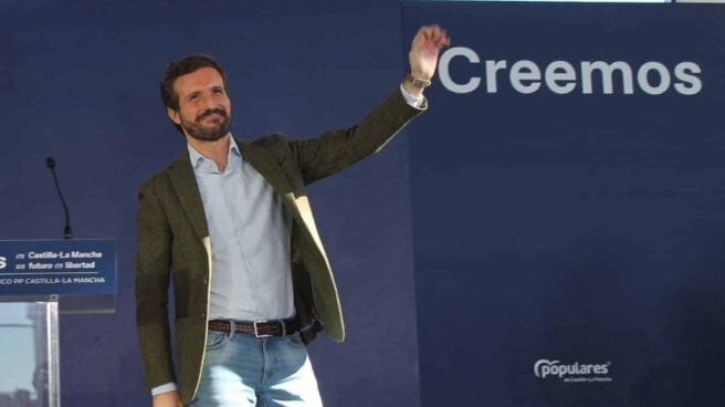 Pablo Casado, en Puertollano. Pablo Casado, en Puertollano.