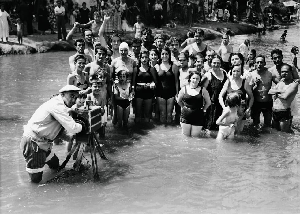 Escena del Manzanares. Madrid, agosto de 1935