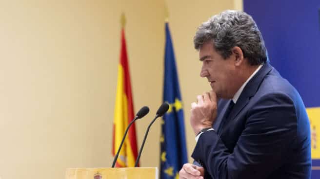 El ministro de Inclusión, Seguridad Social y Migraciones, José Luis Escrivá, en una rueda de prensa.