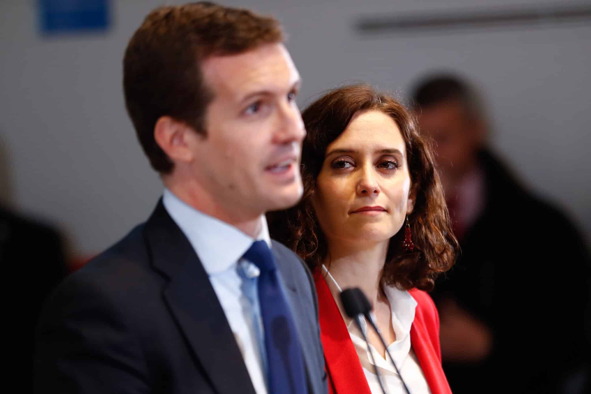 Fotografía de archivo. Pablo Casado e Isabel Díaz Ayuso durante un acto en 2019.