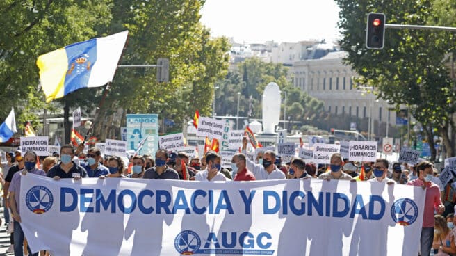 Manifestación en Madrid de AUGC Guardia Civil.