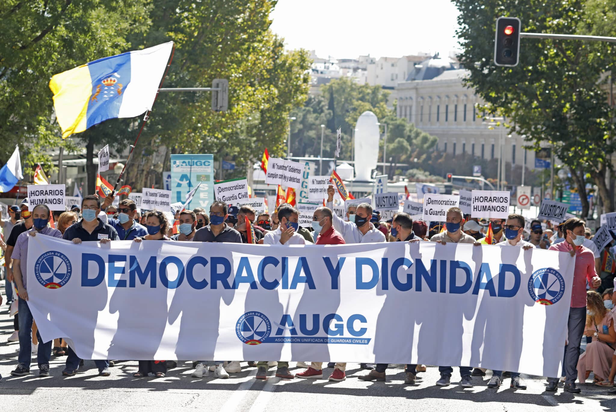 Manifestación en Madrid de AUGC Guardia Civil.