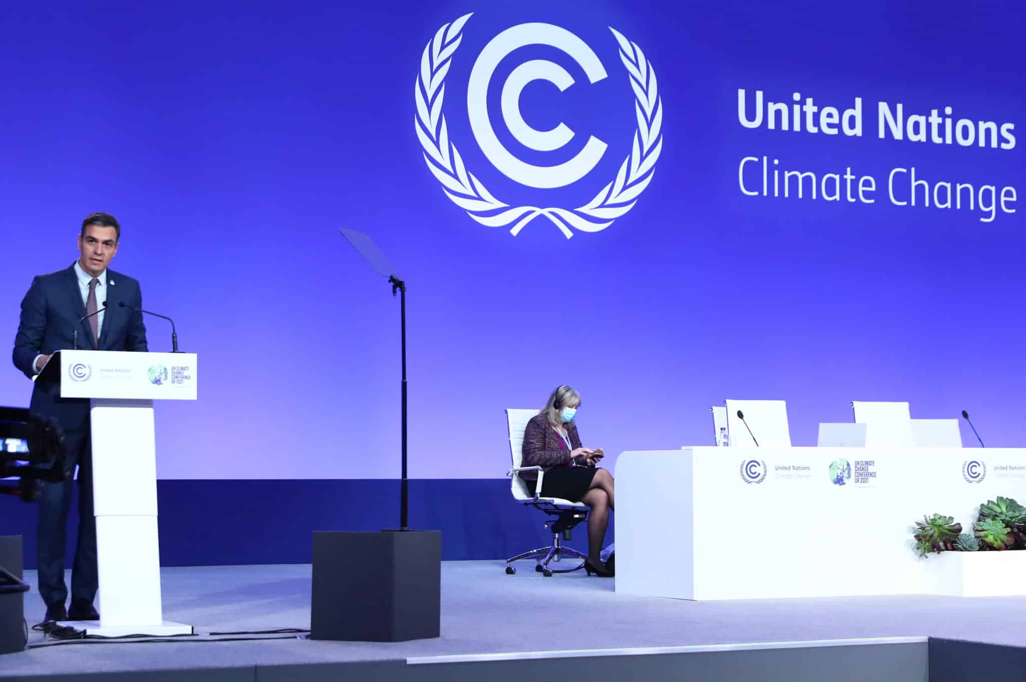 Pedro Sánchez, en la Cumbre del Clima.