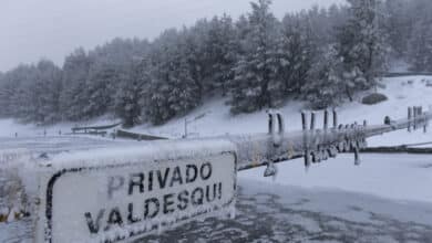 Aviso de nevadas en Madrid desde las 6 de la tarde de hoy