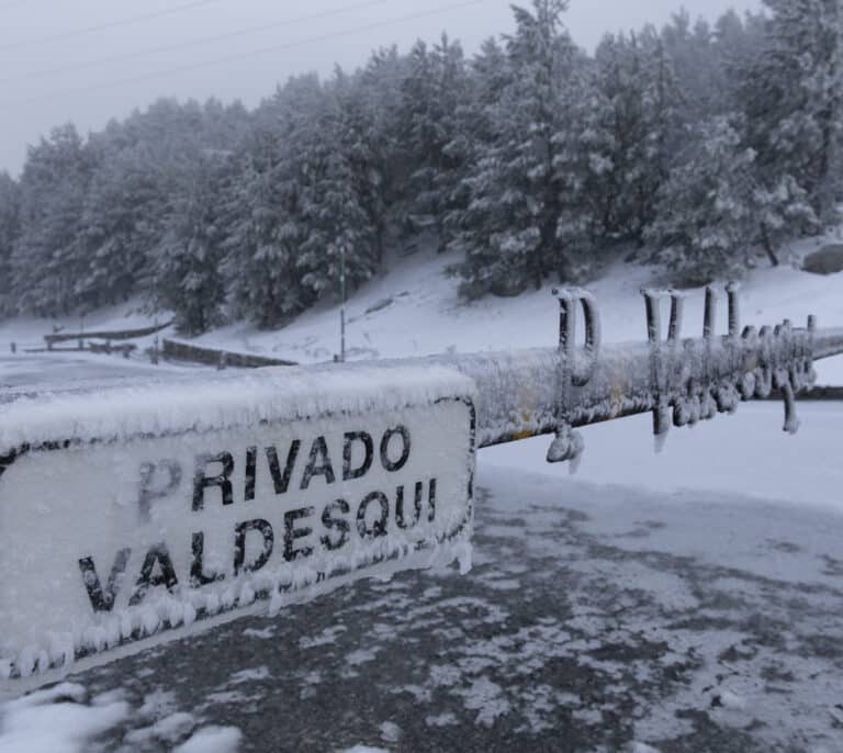 Aviso de nevadas en Madrid desde las 6 de la tarde de hoy