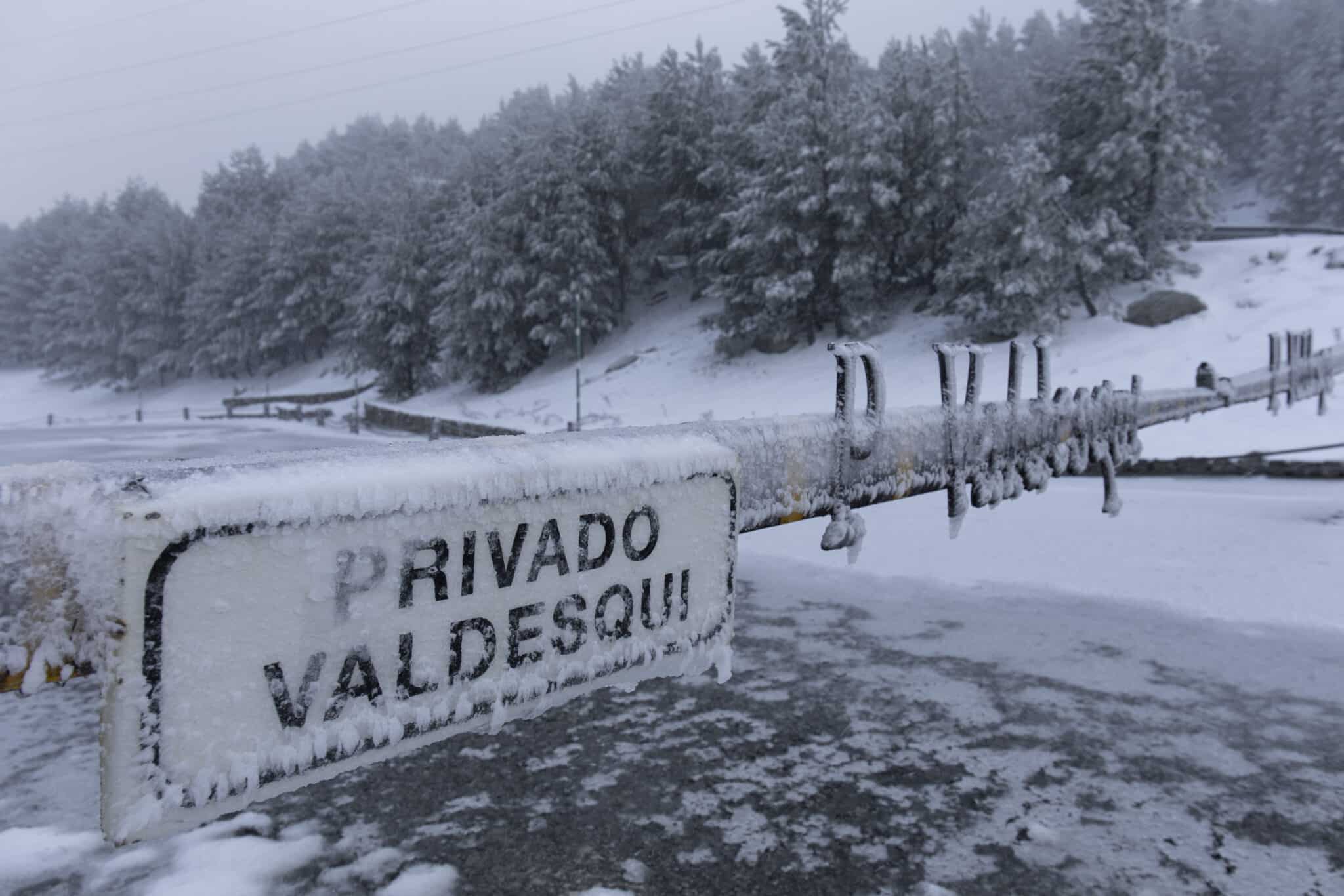 Aviso de nevadas en Madrid desde las 6 de la tarde de hoy