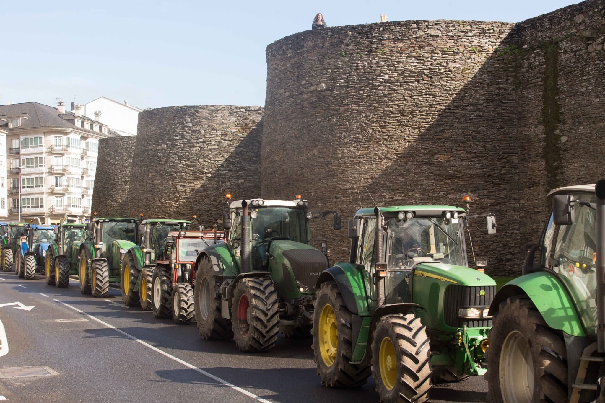 Tractorada en Lugo por el precio de la leche.