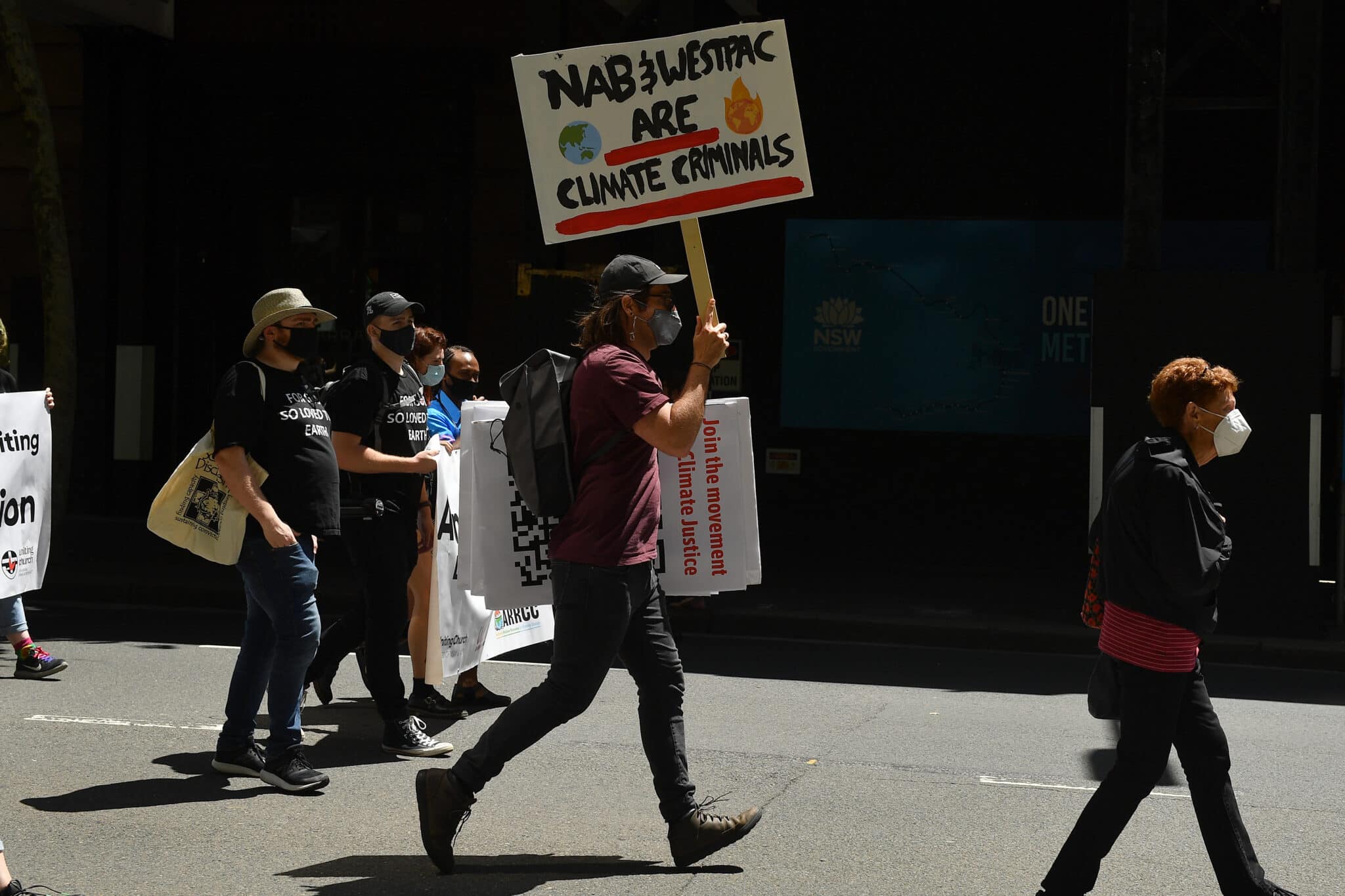 Protestas para exigir acciones contra el cambio climático en Sídney (Australia)