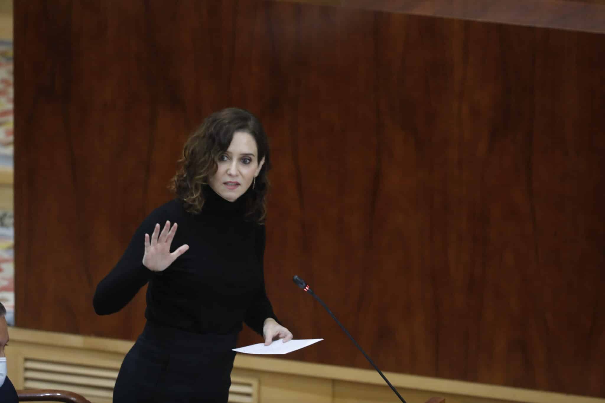 La presidenta de la Comunidad de Madrid, Isabel Díaz Ayuso.