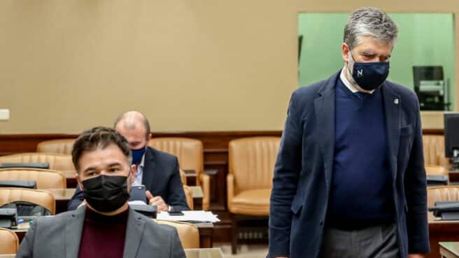 Rufián y Cosidó, en la comisión de investigación de 'Kitchen'.