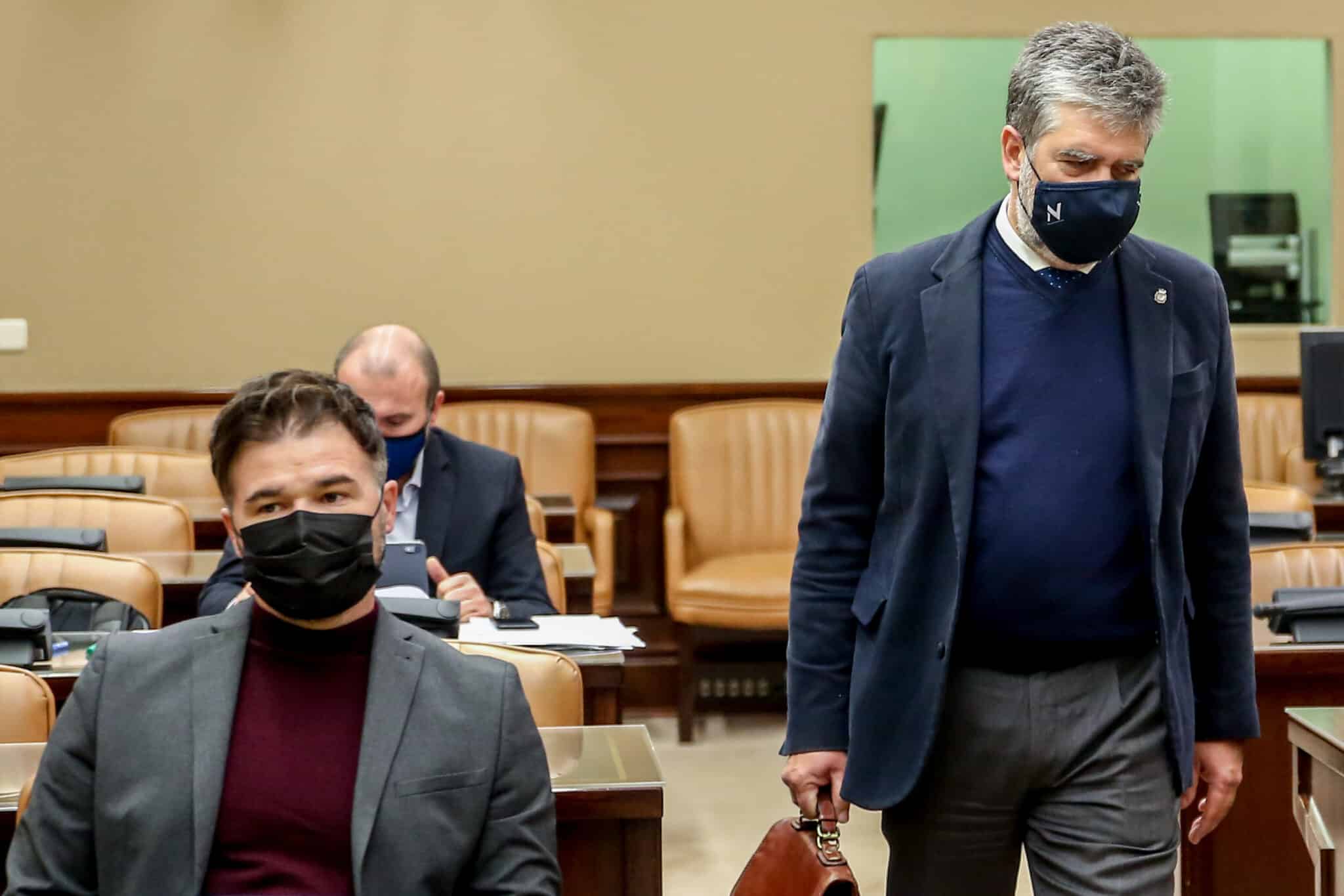 Rufián y Cosidó, en la comisión de investigación de 'Kitchen'.