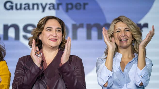 Ada Colau y Yolanda Díaz, en Barcelona.