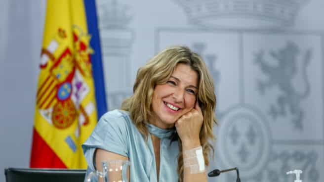 El Consejo de Ministros extraordinario aprueba la prórroga de los ERTE hasta el 30 de septiembre La vicepresidenta tercera del Gobierno y ministra de Trabajo y Economía Social, Yolanda Díaz, comparece en una rueda de prensa posterior al Consejo de Ministros.