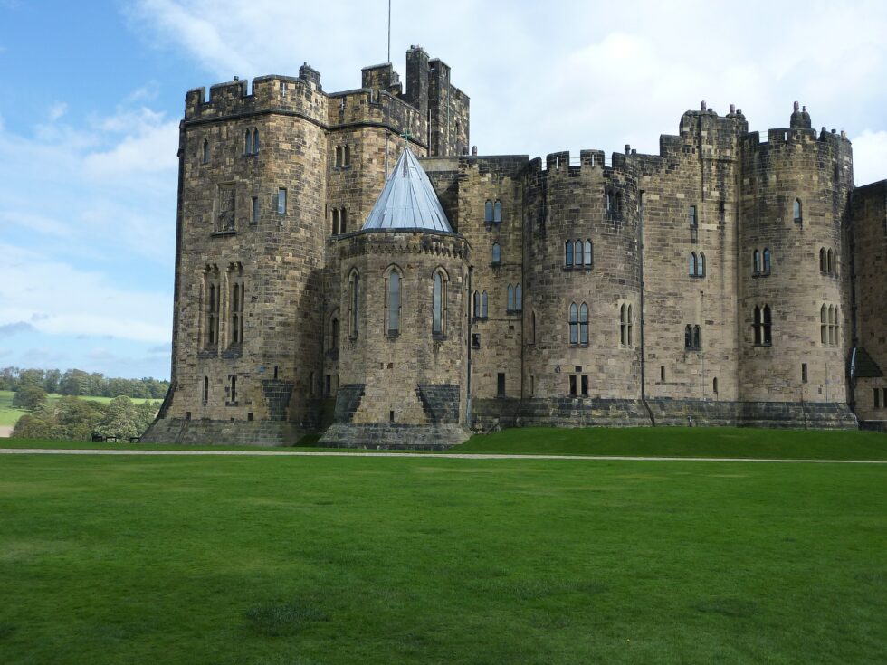 Castillo de Alnwick, donde se hospedaba Harry Potter durante sus clases.