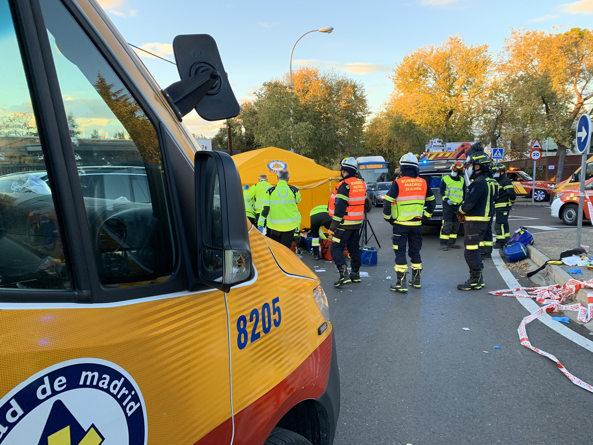 Atropello en un colegio de Madrid.