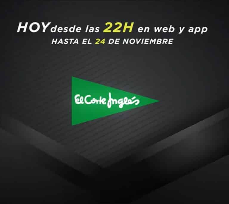 El Corte Inglés adelanta el Black Friday a este lunes con ofertas en más de 1.000 marcas