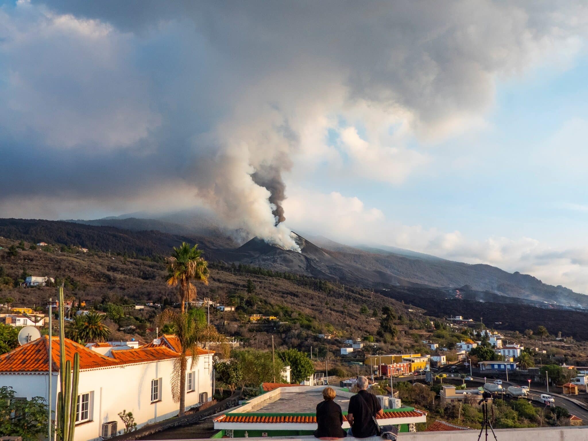 El volcán de Cumbre Vieja, en La Palma
