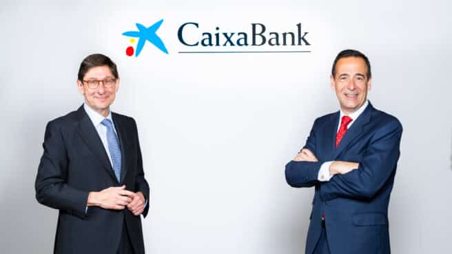 José Ignacio Goirigolzarri, presidente de CaixaBank, y Gonzalo Gortázar, consejero delegado.