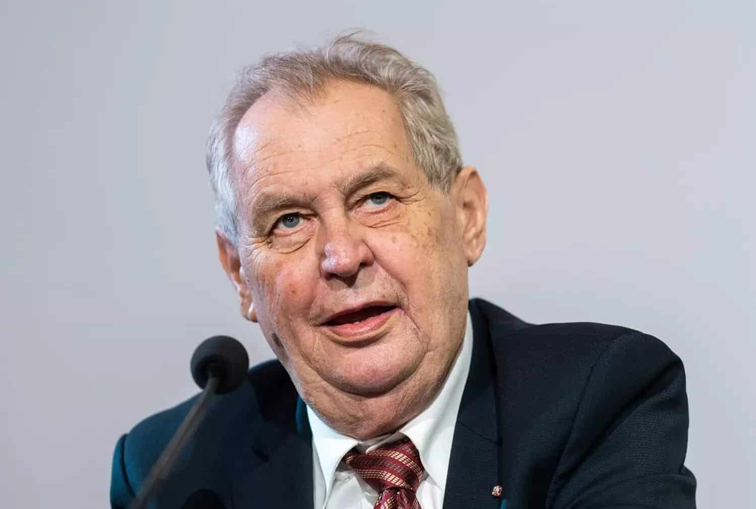 Milos Zeman, presidente checo.