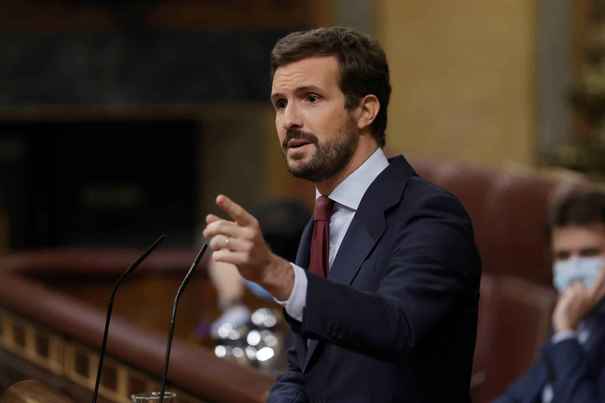 Pablo Casado, en el Congreso.