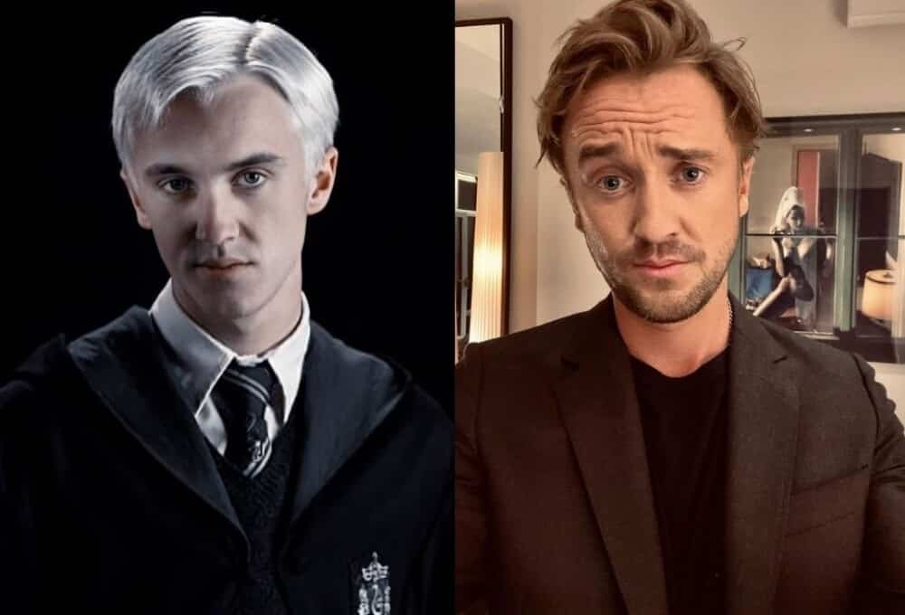 Comparación de Tom Felton con su personaje en Harry Potter, Draco Malfoy