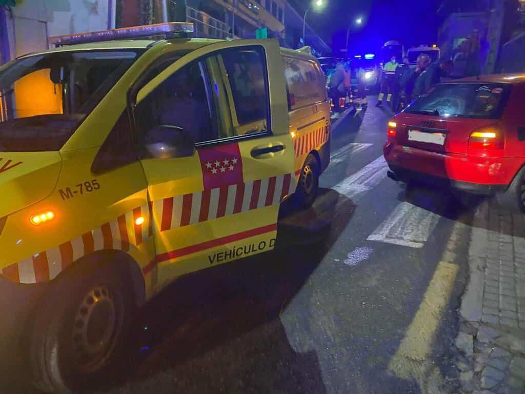 Ambulancia en Cercedilla.