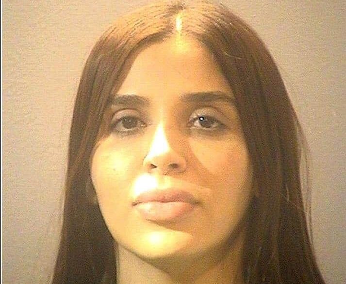 Ficha policial de Emma Coronel, mujer del Chapo Guzmán, tras su detención en Estados Unidos.