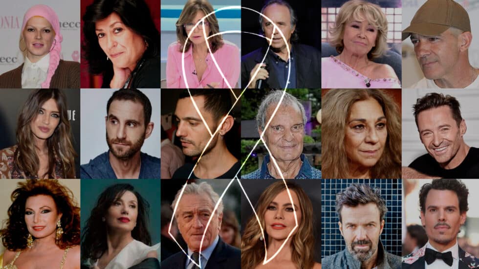 Imagen de famosos con cáncer