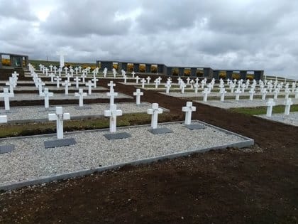 Cementerio de Darwin en las Malvinas