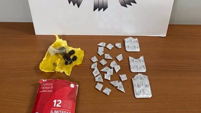 Droga incautada por los agentes