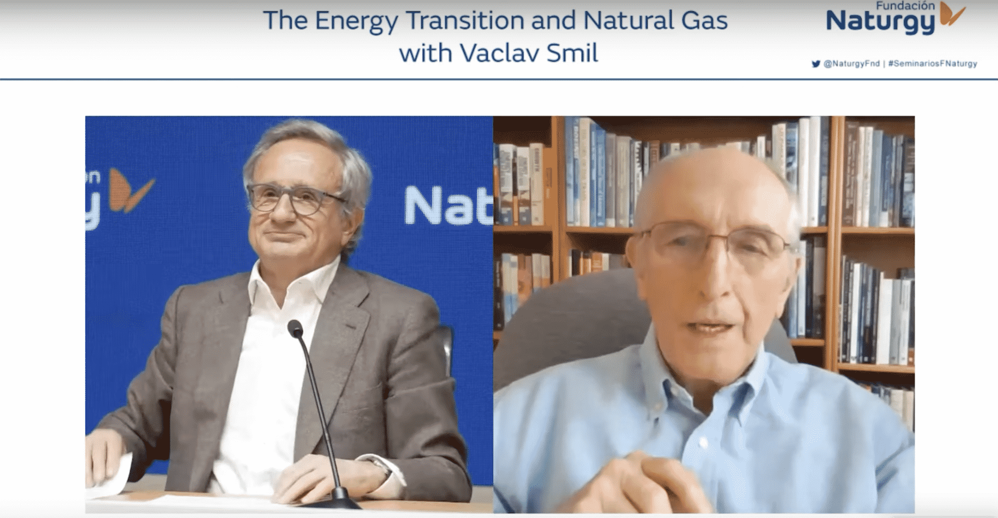 El analista Vaclav Smil ha presentado el documento ‘El gas natural en el nuevo mundo energético’, publicado por Fundación Naturgy. El gas natural será clave en cualquier escenario de descarbonización, asegura.